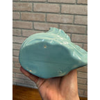 Vtg Royal Haeger Blue Ceramic Swan Vase Planter MCM Art Deco 12" Tall