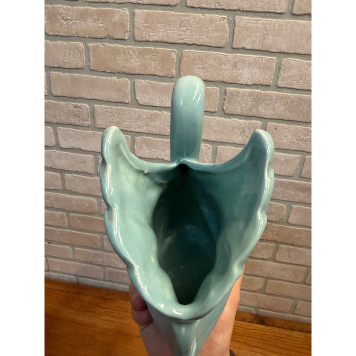 Vtg Royal Haeger Blue Ceramic Swan Vase Planter MCM Art Deco 12" Tall