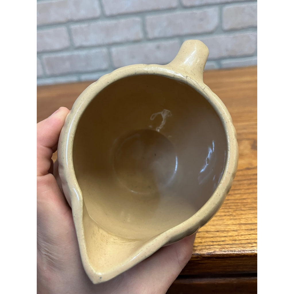 Vintage Stoneware Wicker's Food Store Marshfield WI Wisconsin Advertising Pitcher Wis