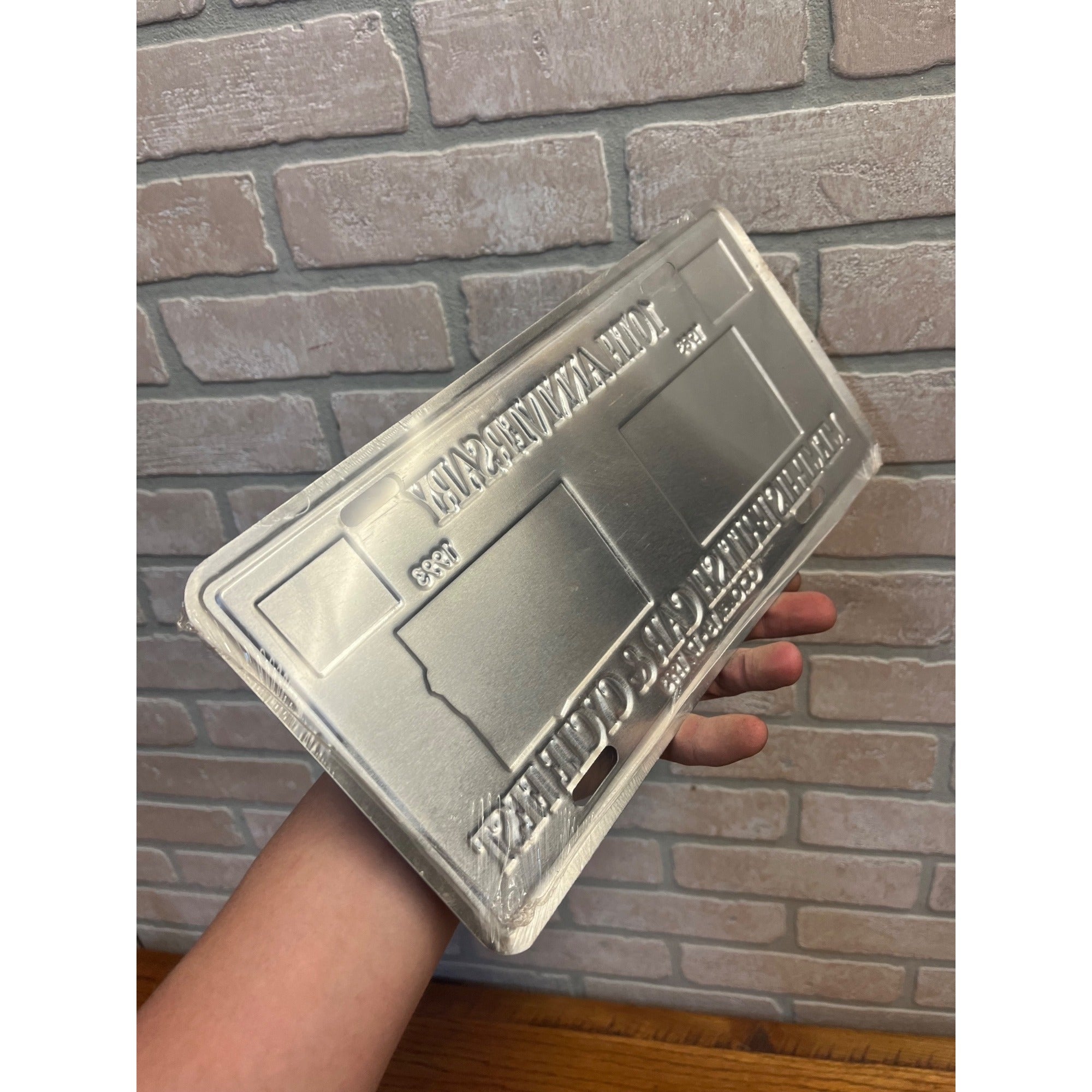 Vintage 10th Memphis British Car Cycle Fest Sports Car Club Metal License Plate