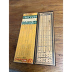 Vintage 1967 Pacific Game Co. Pleasantime Two Lane Cribbage Board