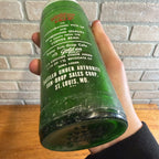 Vintage Sun Drop Golden Girl Cola 14oz Soda Bottle Scarce Green St Louis