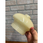Vintage Cream Glass Lamp Shade Dome Mid-Century Modern Style Lighting Fixture Replacement