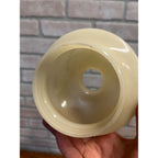 Vintage Cream Glass Lamp Shade Dome Mid-Century Modern Style Lighting Fixture Replacement