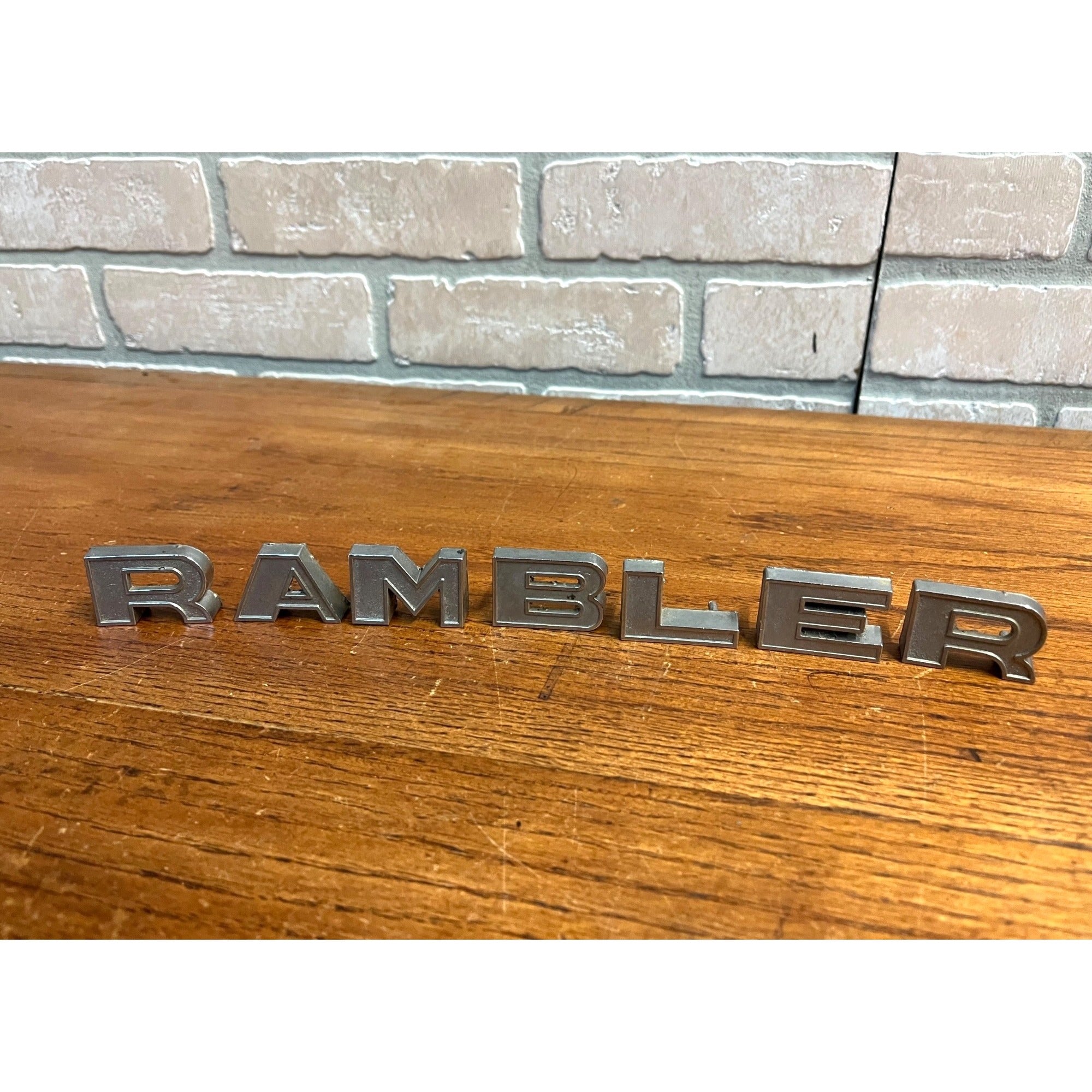 OEM Nash Rambler Tailgate Trunk or Hood Letters 1959-60 AMC Original Letter Set