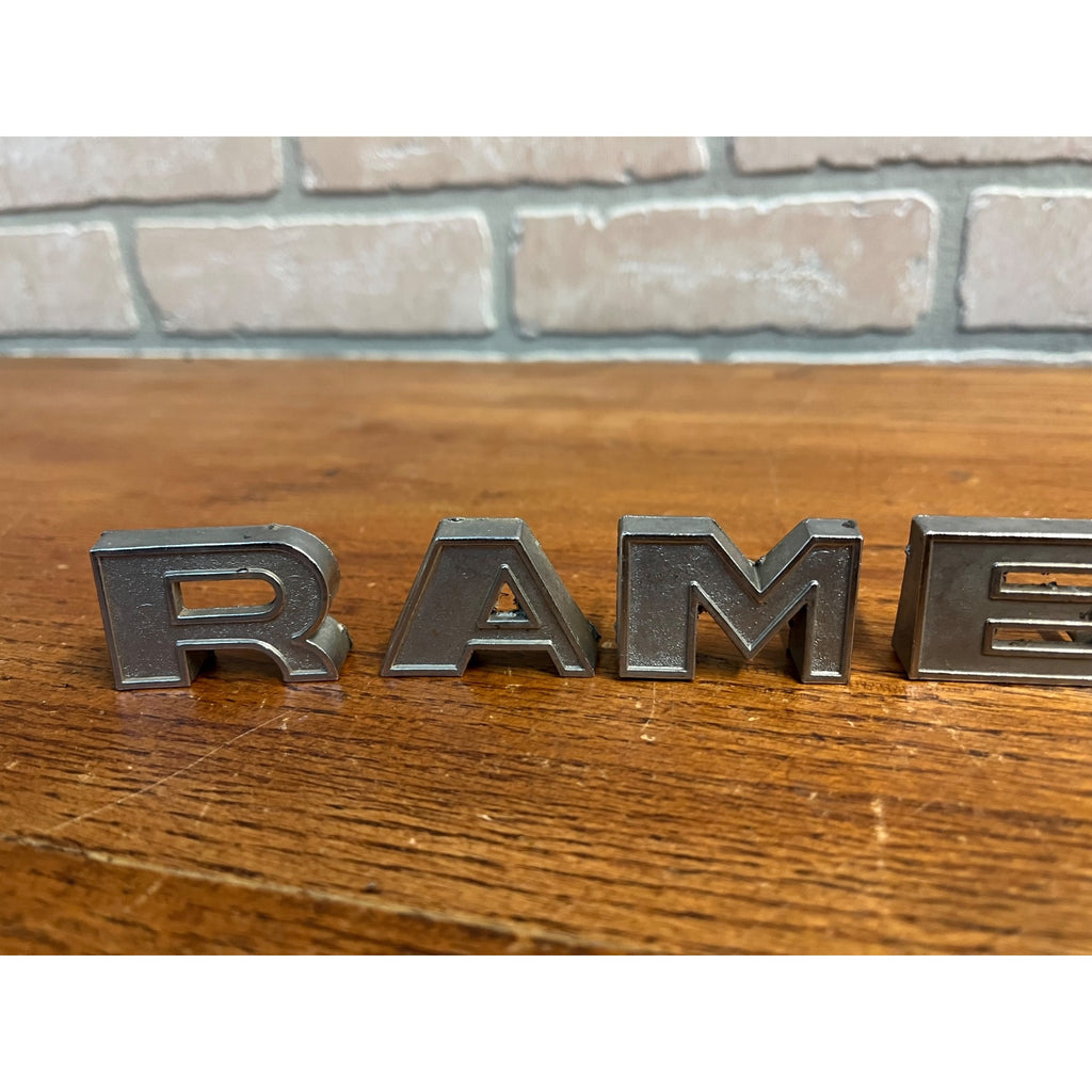 OEM Nash Rambler Tailgate Trunk or Hood Letters 1959-60 AMC Original Letter Set