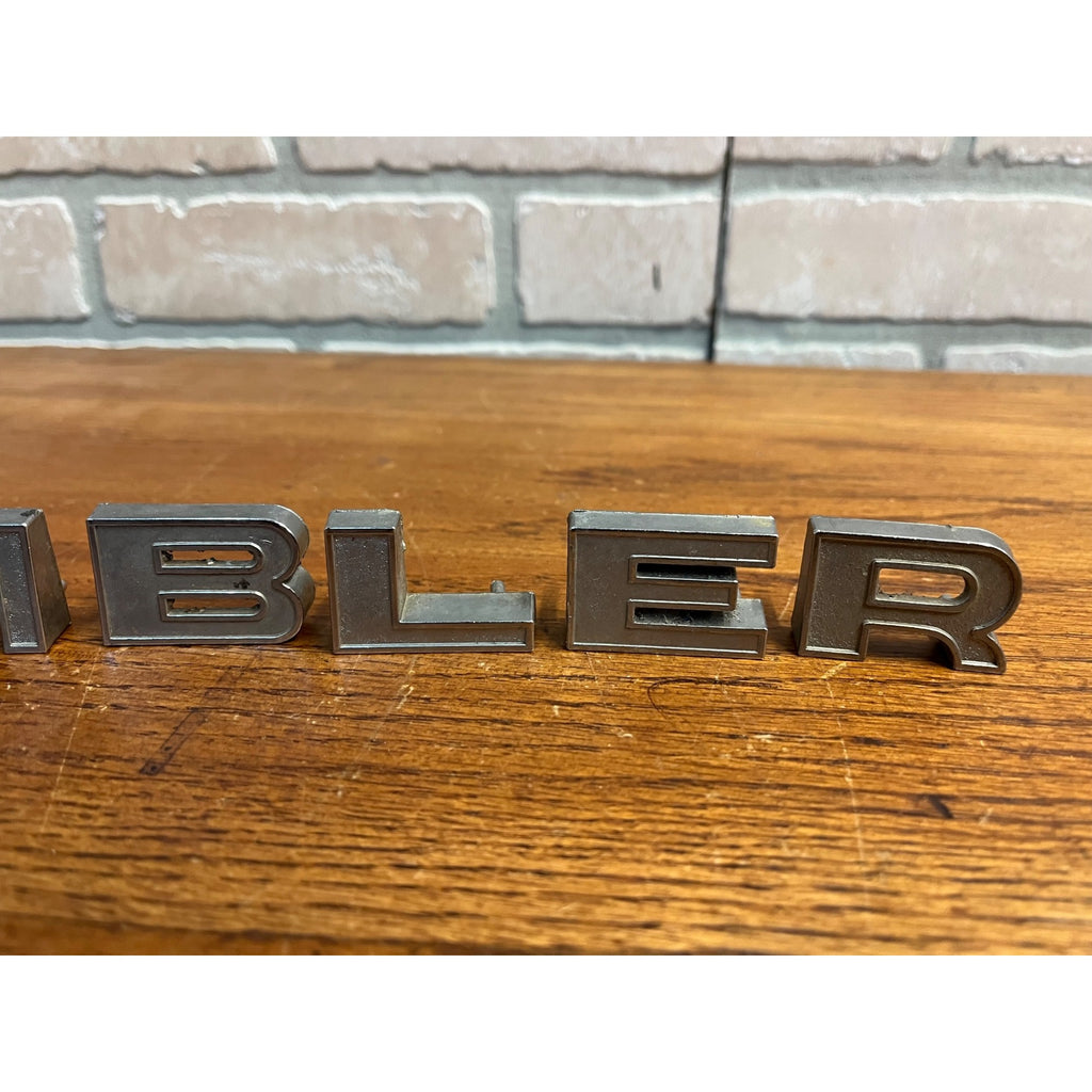 OEM Nash Rambler Tailgate Trunk or Hood Letters 1959-60 AMC Original Letter Set