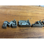 OEM Nash Rambler Tailgate Trunk or Hood Letters 1959-60 AMC Original Letter Set