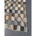 Antique Primitive Patchwork Quilt Sportscoat AAFA Folk Art Farmhouse Americana