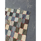 Antique Primitive Patchwork Quilt Sportscoat AAFA Folk Art Farmhouse Americana