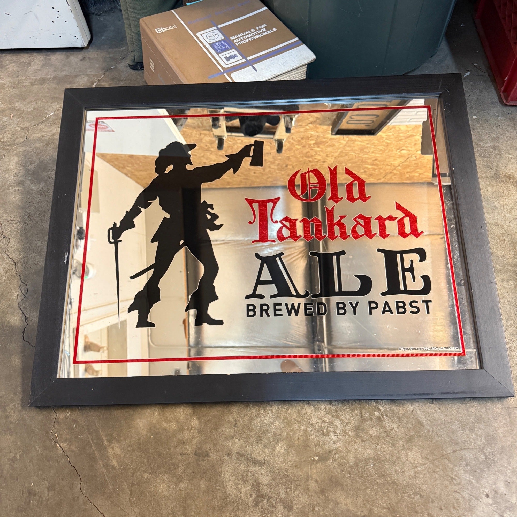 Pabst Blue Ribbon Beer - Old Tankard Ale - Bar Pub Mirror