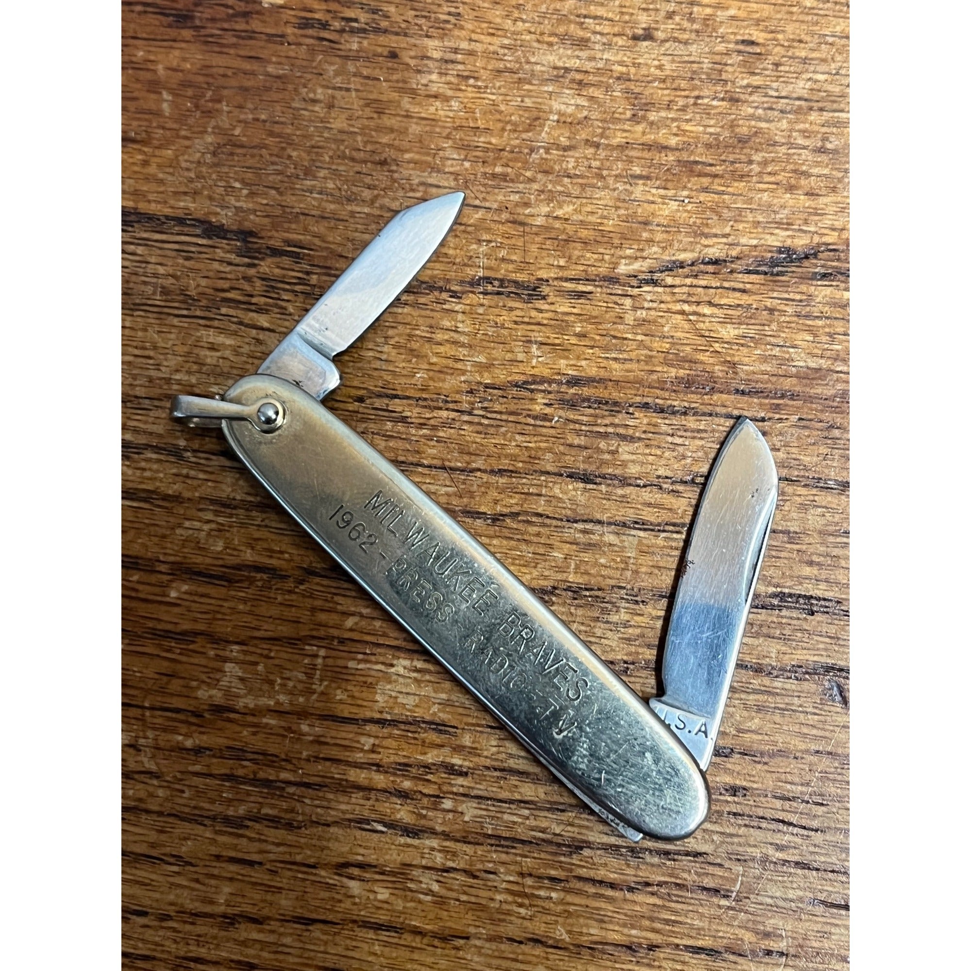 Vintage Milwaukee Braves Knife 1962 Press Radio & TV Souvenir Gift To Press Rare