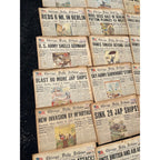 Chicago Daily Tribune Newspaper Lot WWII 1944-45 Cartoon Headliners US Army Homefront