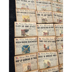 Chicago Daily Tribune Newspaper Lot WWII 1944-45 Cartoon Headliners US Army Homefront