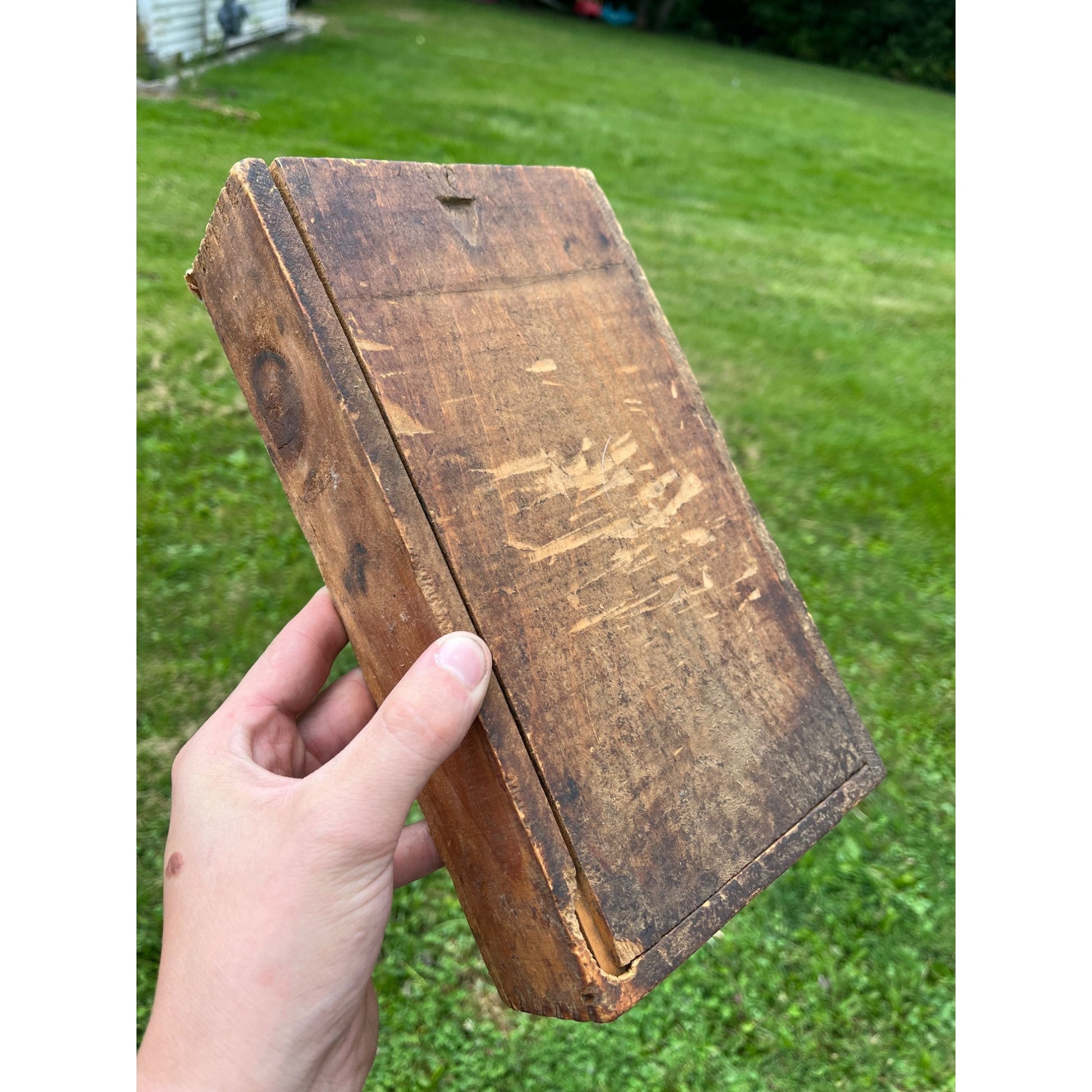 Vintage Simonds Saw & Tool Co. Brace Drill Bit Wooden Crate Box Slide-Top