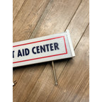 Vintage Parke-Davis First Aid Center Lighted Advertising Sign Drug Store Display