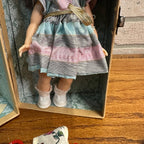 Vintage 1950's Joanie Walker Doll With Clothes & Wardrobe Trunk
