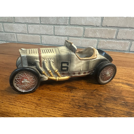 Vintage 1940s Roadster Race Car Planter No 6 Ceramic Inarco Japan E-3621