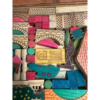 Vintage Wooden Architectural Building Blocks Child's Toy Dovetail Box Japan