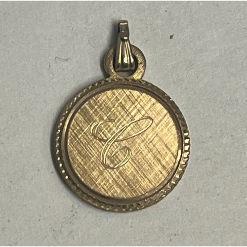 Vintage Creed 1/20 12K Yellow Gold Necklace Pendant - 2.24g grams