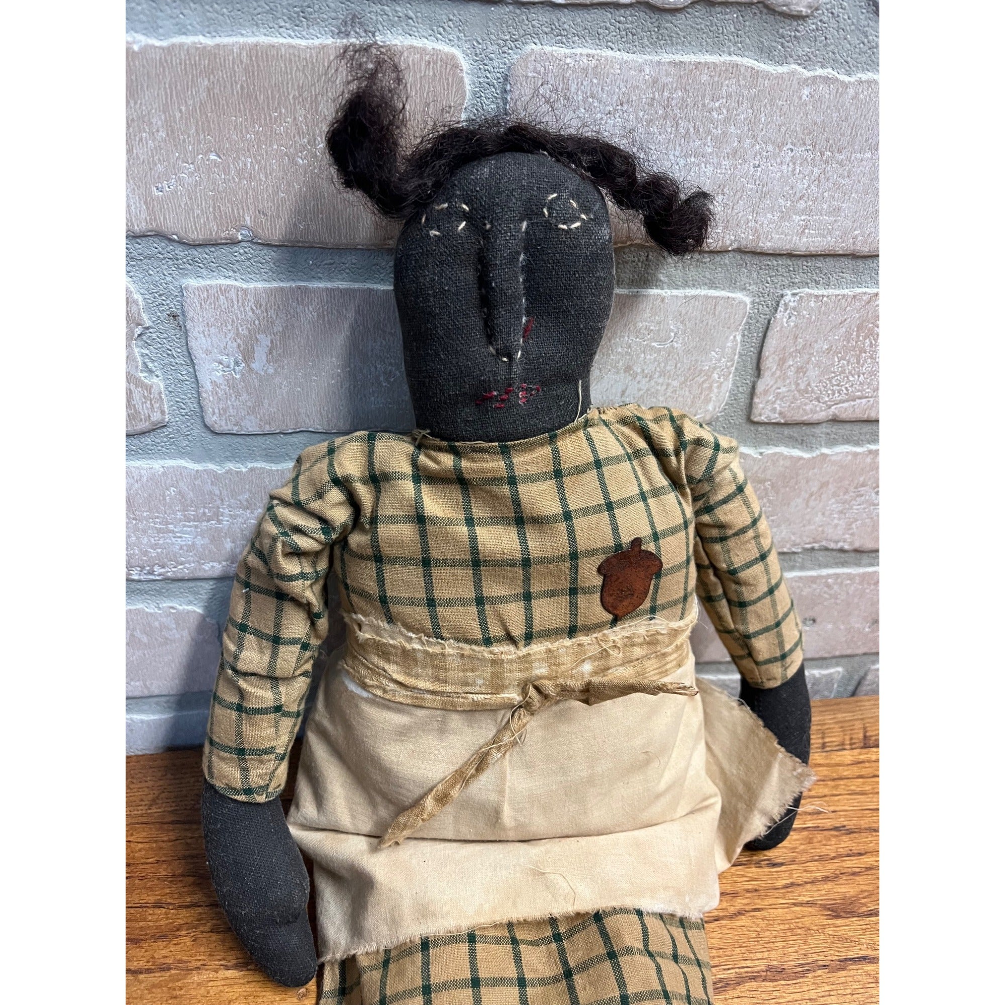 Primitive Black African American Folk Art Rag Doll Handmade Vintage Antique