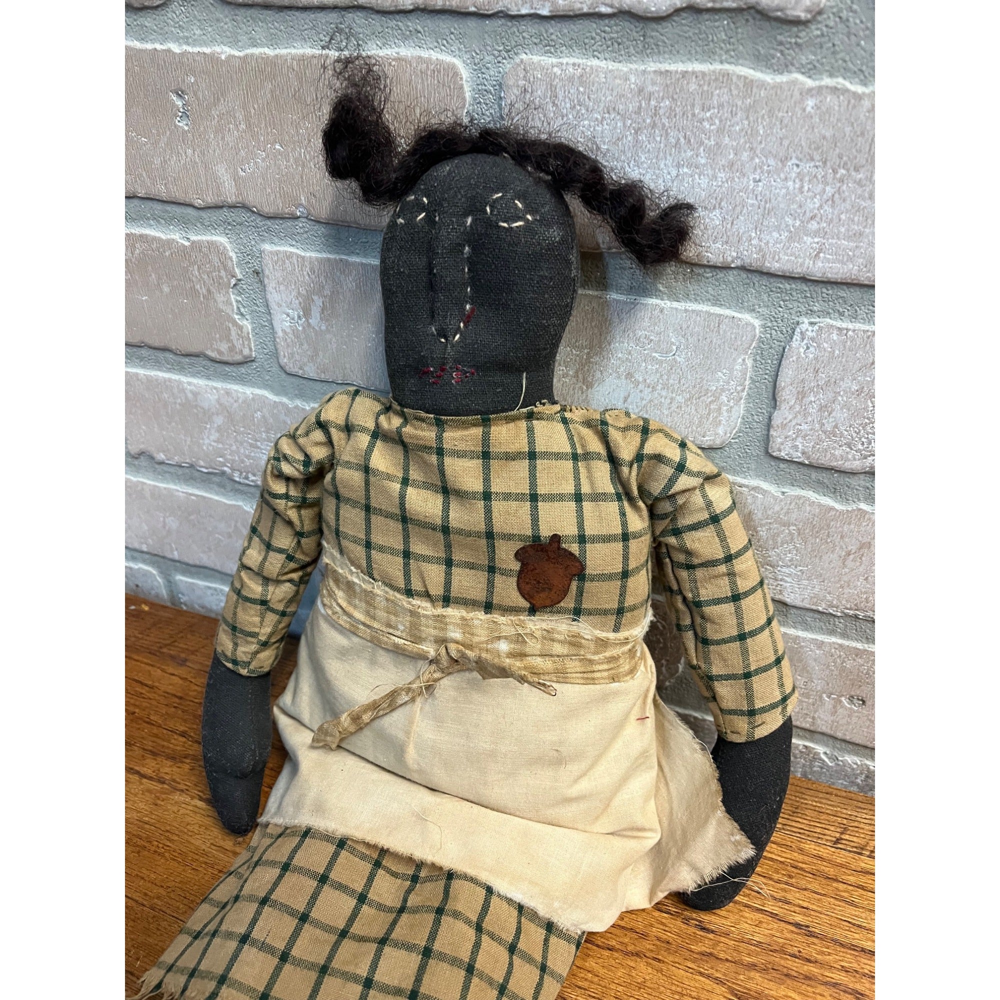 Primitive Black African American Folk Art Rag Doll Handmade Vintage Antique