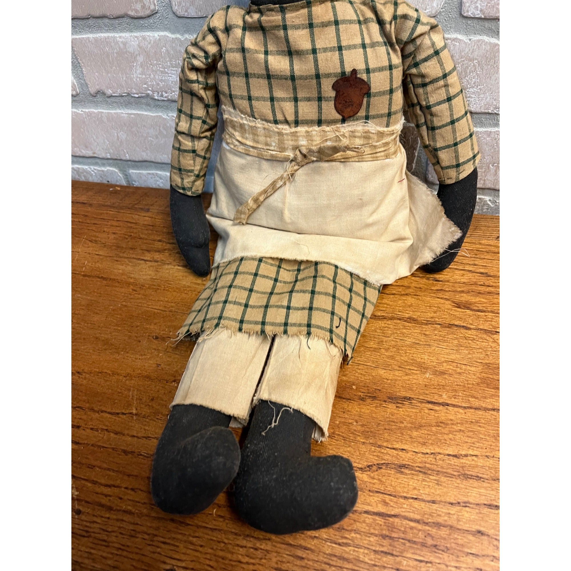 Primitive Black African American Folk Art Rag Doll Handmade Vintage Antique