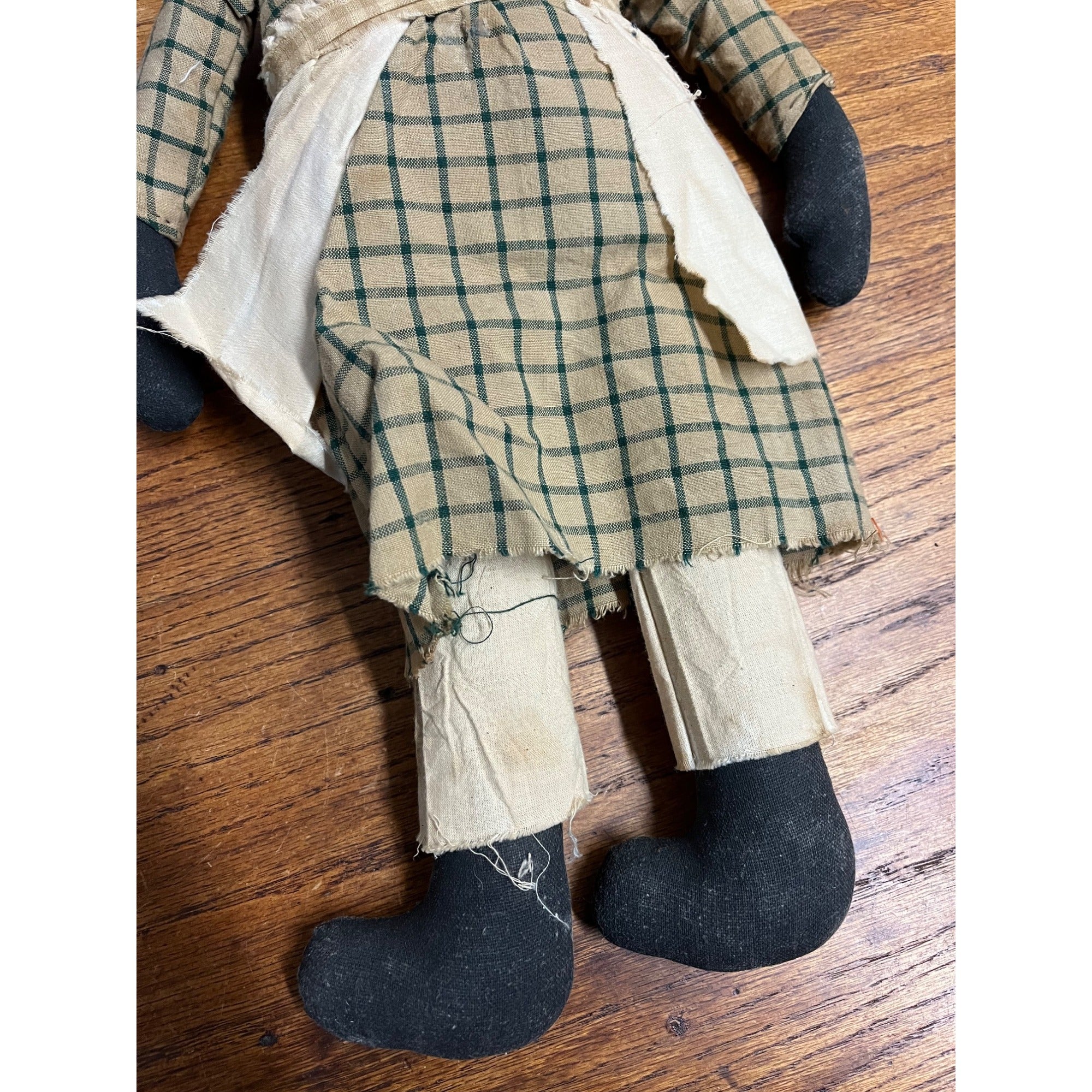 Primitive Black African American Folk Art Rag Doll Handmade Vintage Antique