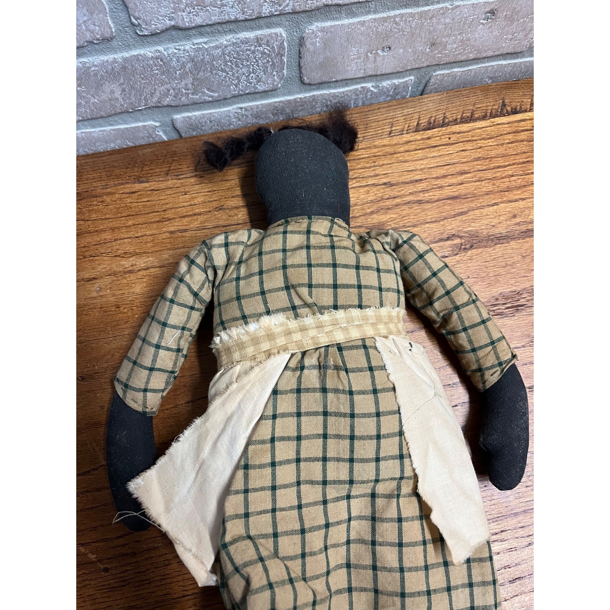 Primitive Black African American Folk Art Rag Doll Handmade Vintage Antique