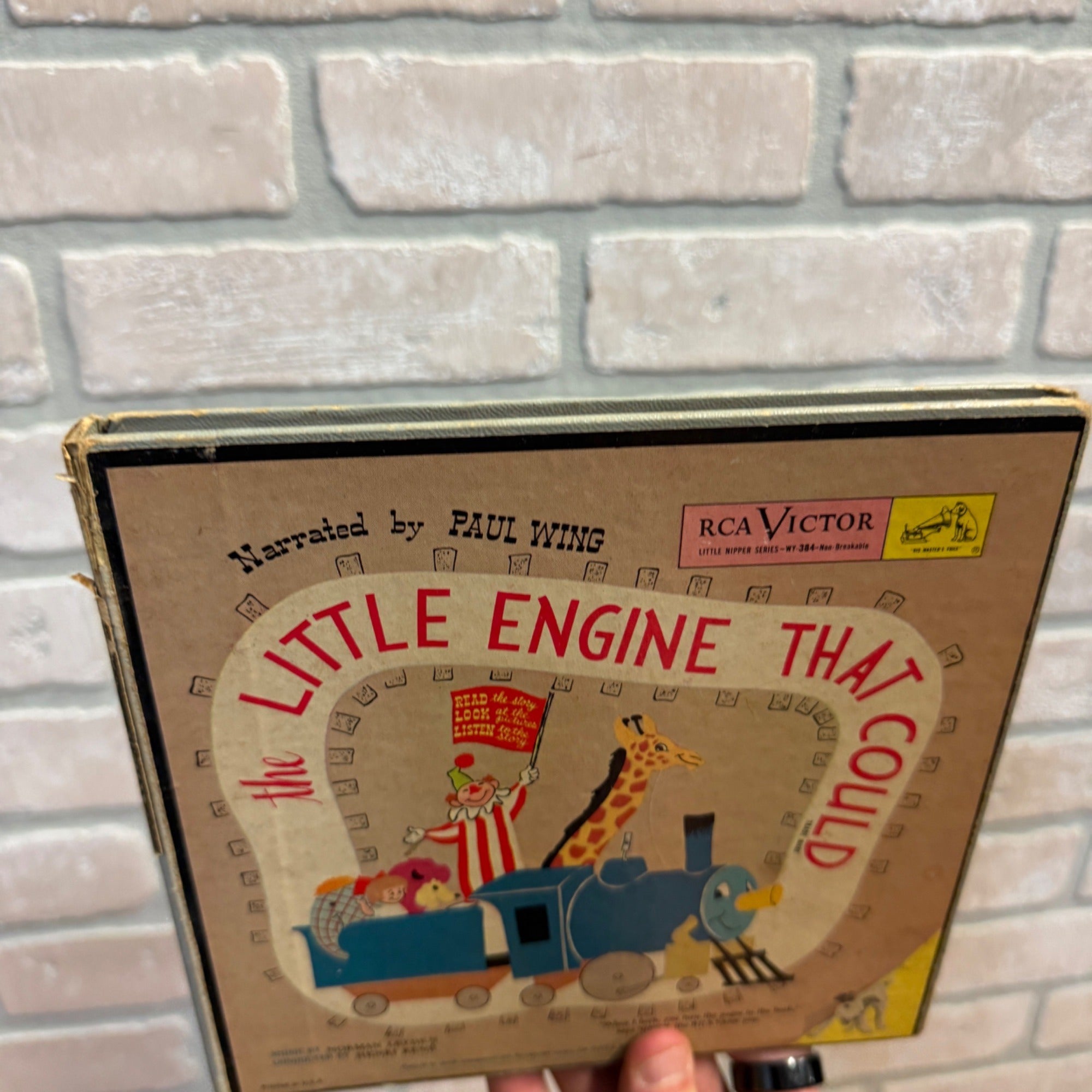 Vintage The Little Engine That Could RCA Victor Children's Book and Two Records Nipper Mascot