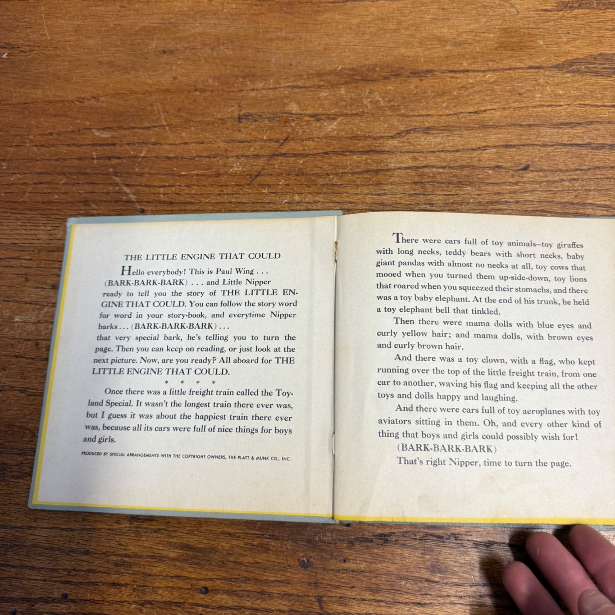 Vintage The Little Engine That Could RCA Victor Children's Book and Two Records Nipper Mascot