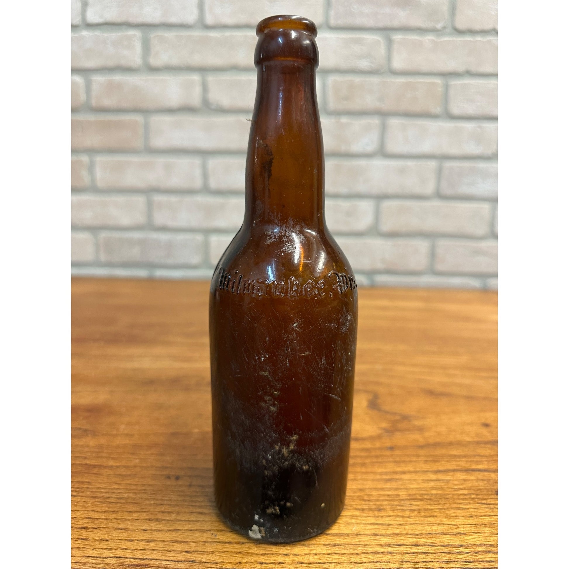 Vintage Pre-Pro Cream City Brewing Co. Amber Brown Beer Bottle Milwaukee Wis