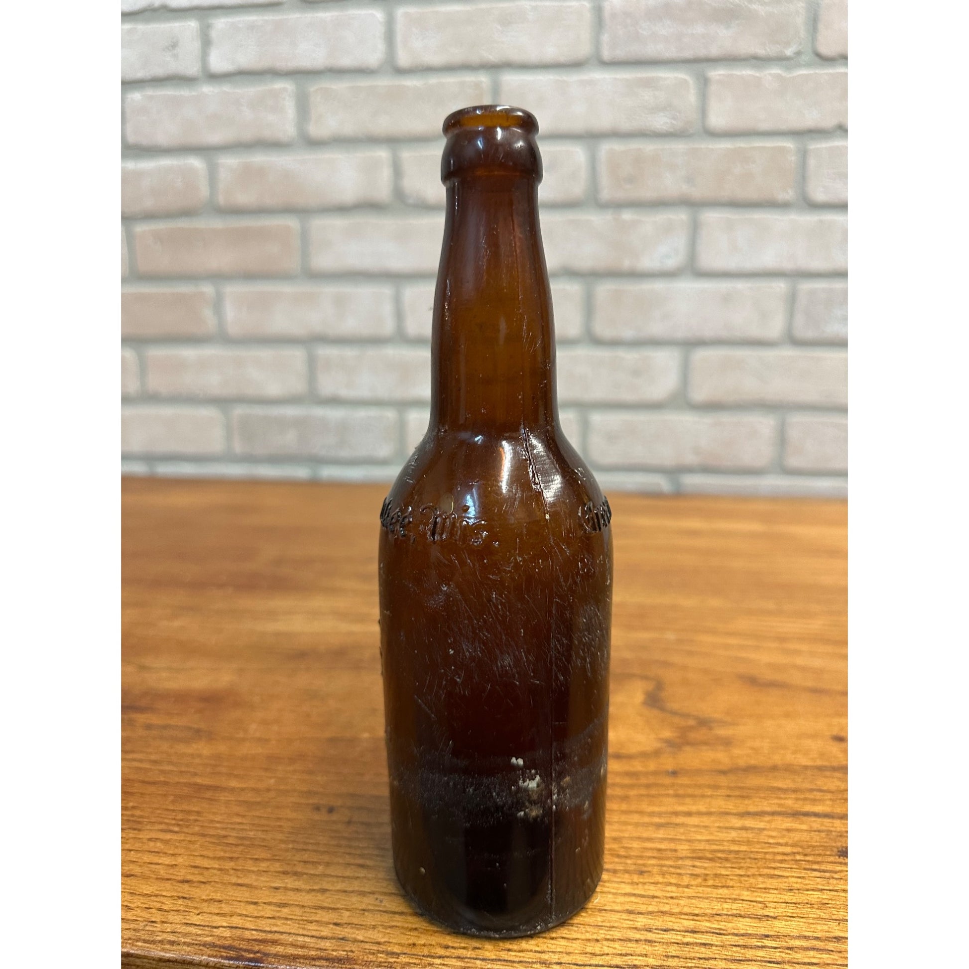 Vintage Pre-Pro Cream City Brewing Co. Amber Brown Beer Bottle Milwaukee Wis