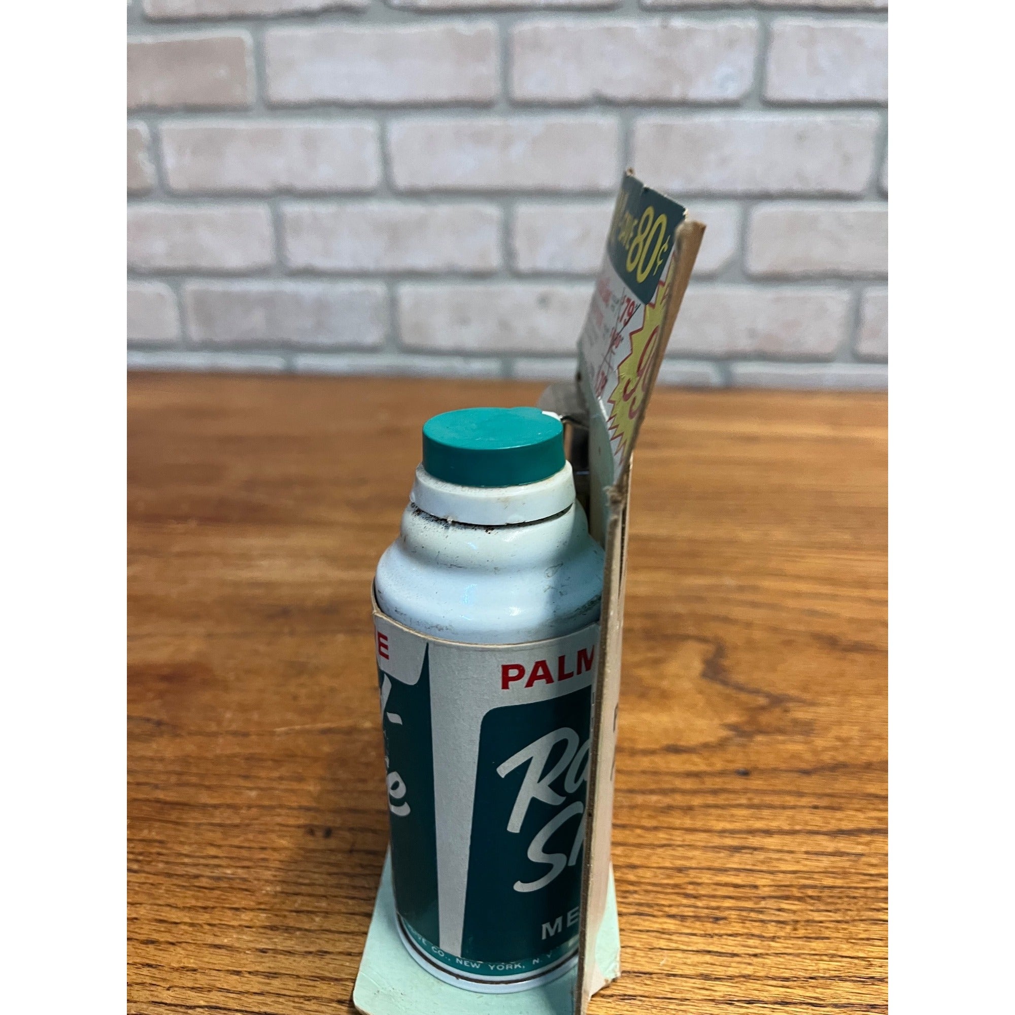 Vintage 1960s Palmolive Rapid Shave Store Advertising Display Schick Razor
