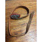 Antique Vintage Hernia Belt Medical Device Oddity Leather Ohio Truss Co. 1900s