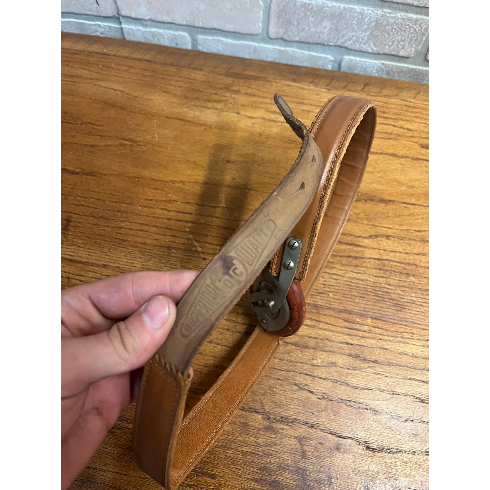 Antique Vintage Hernia Belt Medical Device Oddity Leather Ohio Truss Co. 1900s