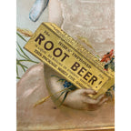Original 1890s Hires Root Beer Victorian Framed Litho Advertising Sign Antique