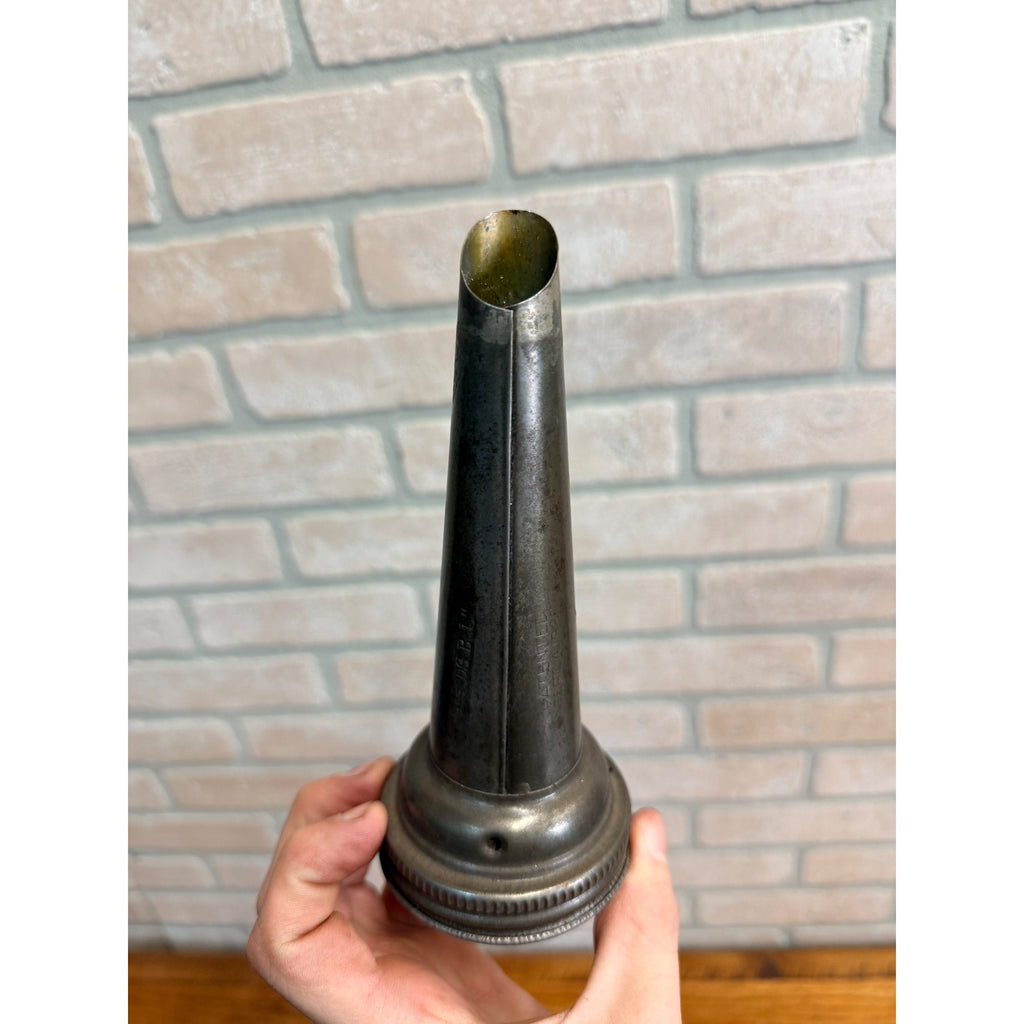 Vintage Mobil Oil Arctic Tin Spout Embossed Oil Bottle Jar Top
