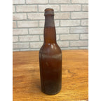 Vintage Embossed Amber Glass Beer Bottle Weber Beverage Co. of Waukesha, WI