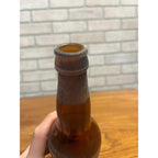 Vintage Embossed Amber Glass Beer Bottle Weber Beverage Co. of Waukesha, WI
