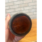 Vintage Embossed Amber Glass Beer Bottle Weber Beverage Co. of Waukesha, WI