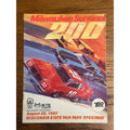 1982 Milwaukee Sentinel 200 Stock Car Race Souvenir Program Wisconsin