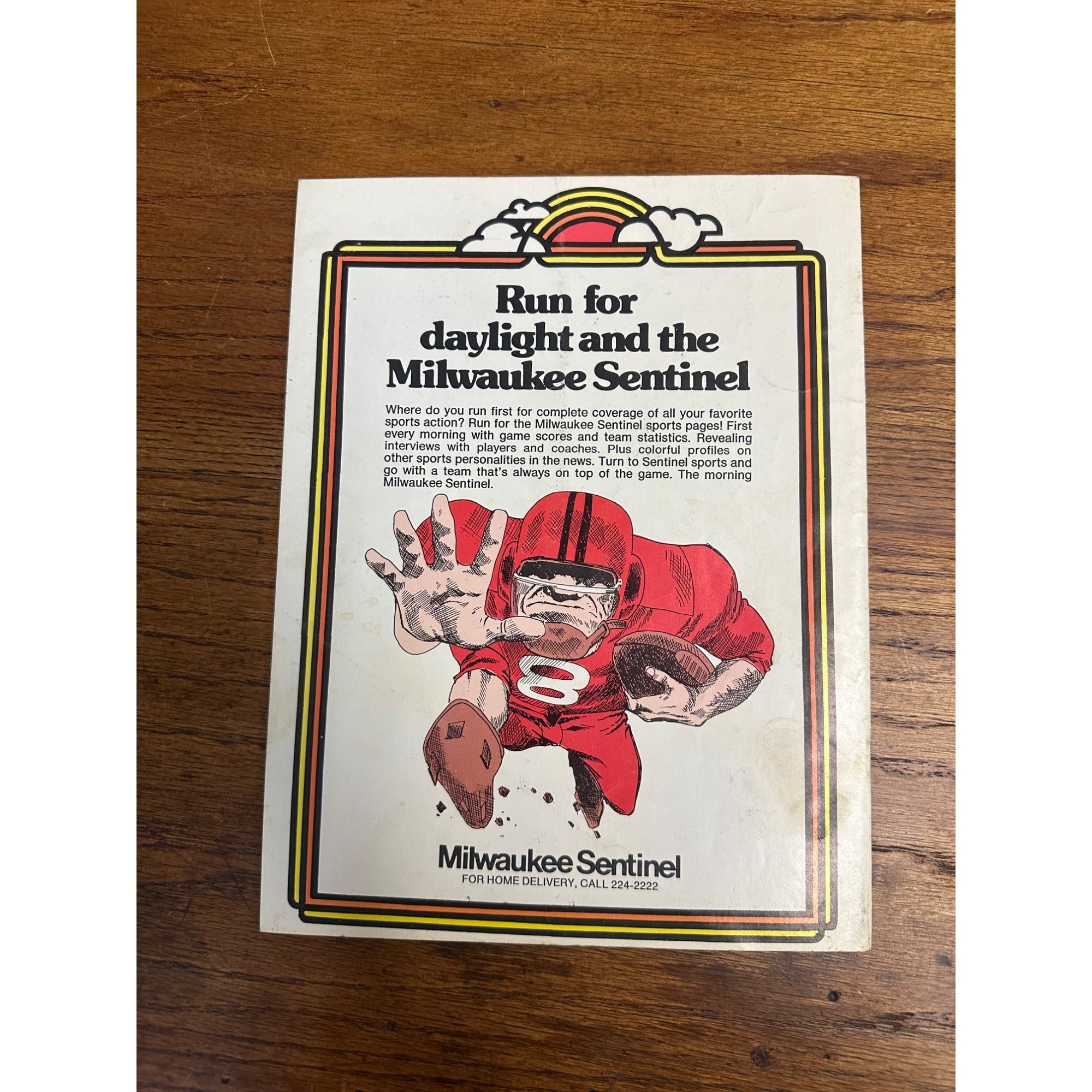 1982 Milwaukee Sentinel 200 Stock Car Race Souvenir Program Wisconsin