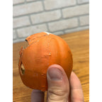Antique 1920s Halloween German Pressed Cardboard Mini Jack o'Lantern JOL Rounded
