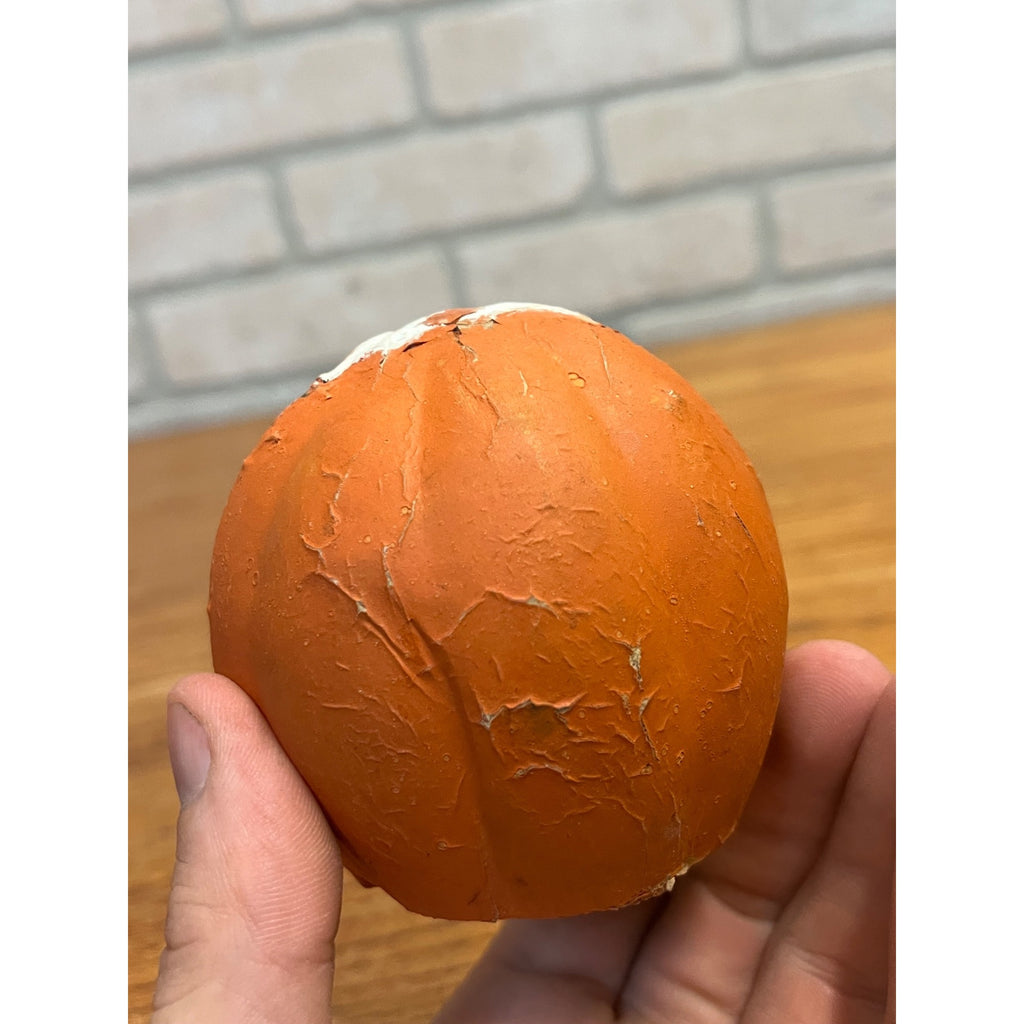 Antique 1920s Halloween German Pressed Cardboard Mini Jack o'Lantern JOL Rounded