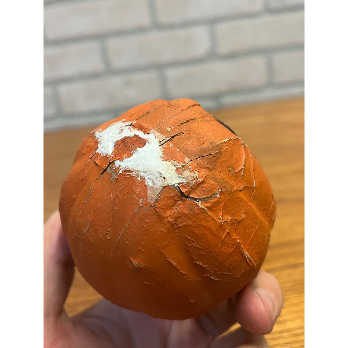 Antique 1920s Halloween German Pressed Cardboard Mini Jack o'Lantern JOL Rounded