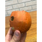 Antique 1920s Halloween German Pressed Cardboard Mini Jack o'Lantern JOL Rounded