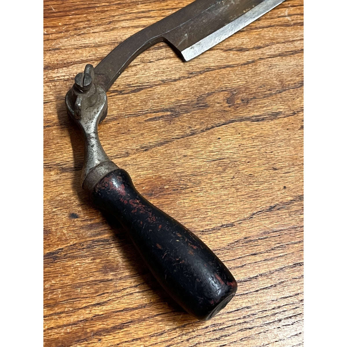 Vintage Shapleigh Hardware Diamond Edge Draw Knife 6" Edge Folding Handles