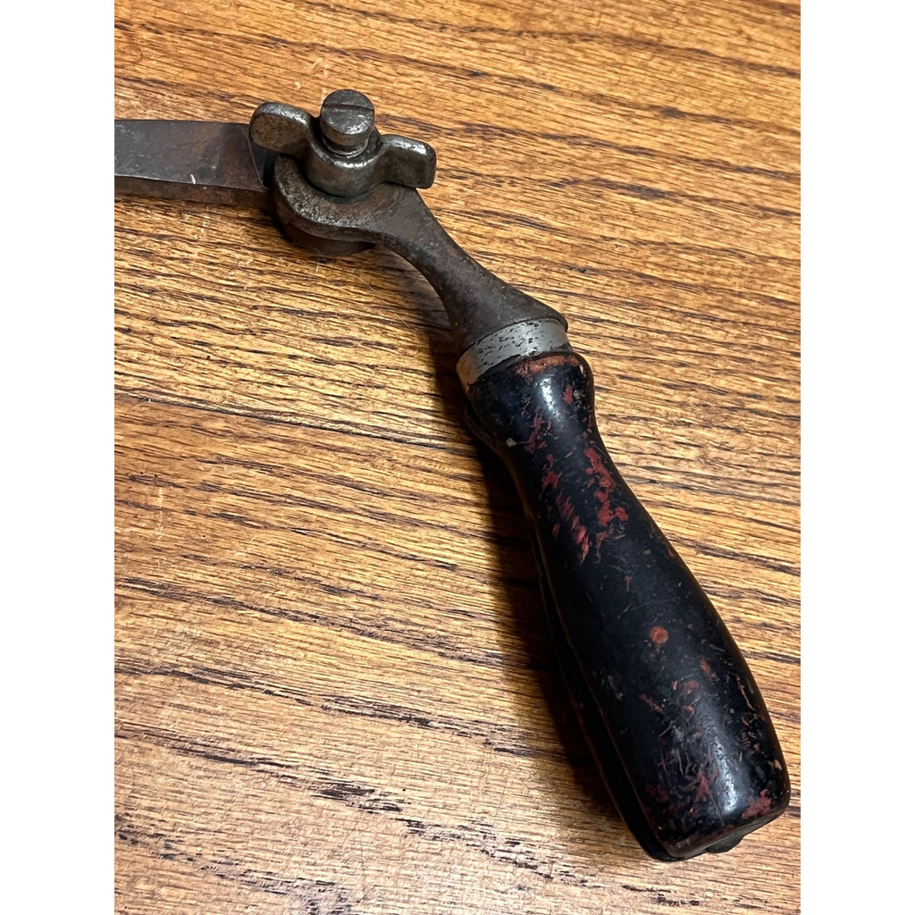 Vintage Shapleigh Hardware Diamond Edge Draw Knife 6" Edge Folding Handles