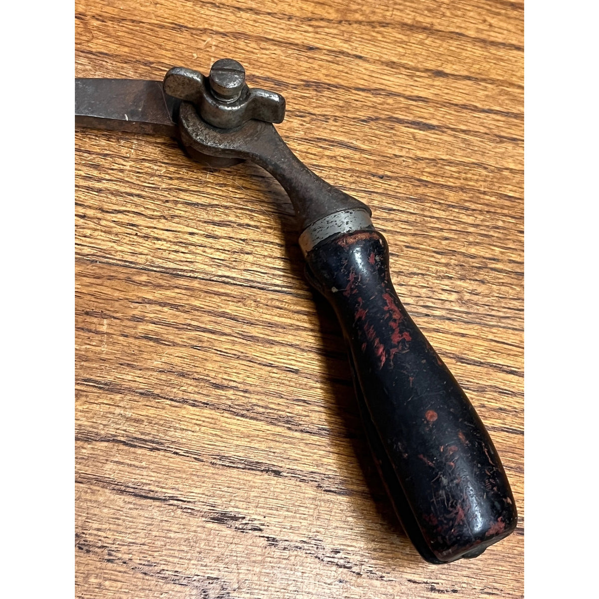 Vintage Shapleigh Hardware Diamond Edge Draw Knife 6" Edge Folding Handles